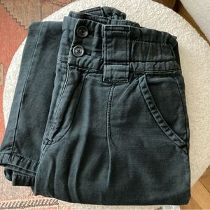 Free People Paperbag High Waisted Cotton Trousers Pants